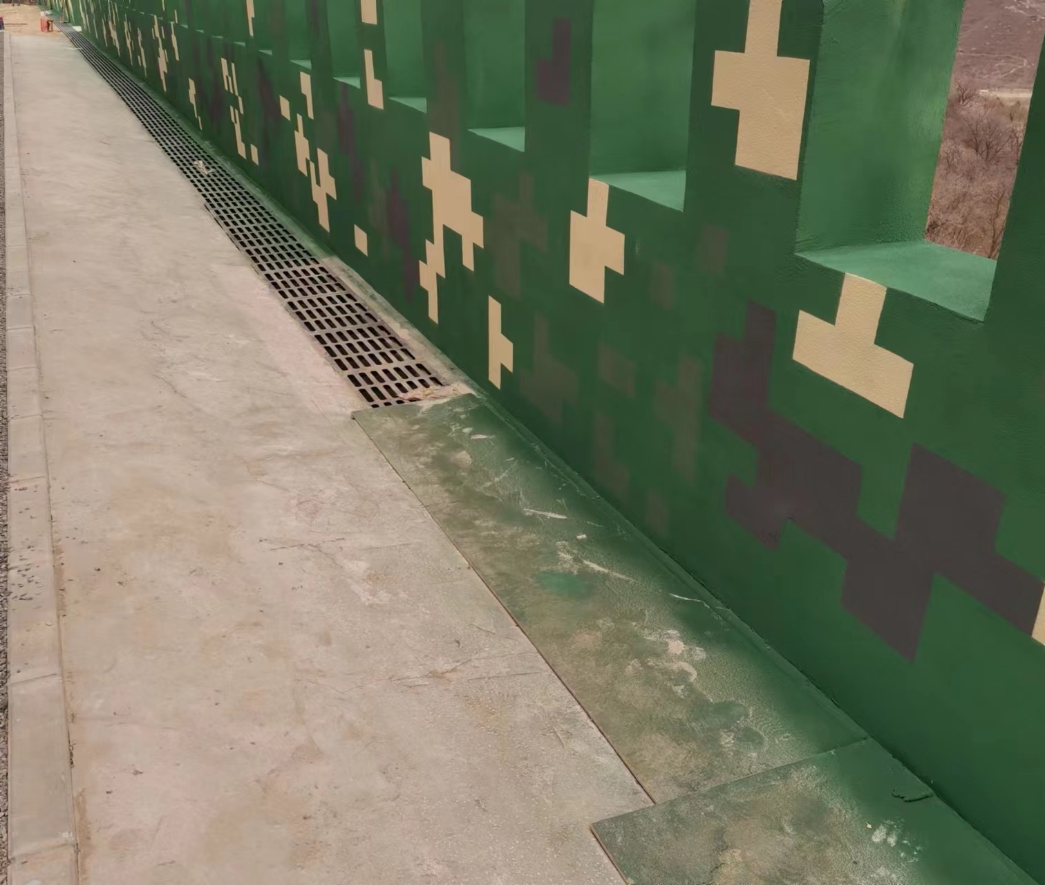 山东围墙迷彩喷涂,数迷彩漆